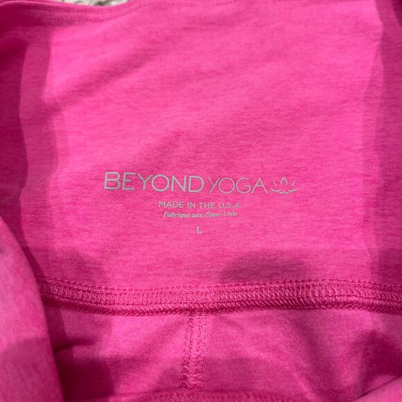 Beyond Yoga Spacedye At Your Leisure High Waisted Midi Legging Sz L Pink Active - Picture 7 of 7
